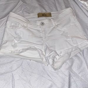 white jean shorts